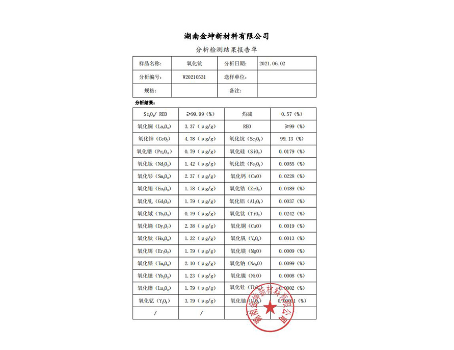 氧化鈧3N